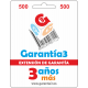 Extension GARANTIA3 G3ES500  Tope 500 36 meses